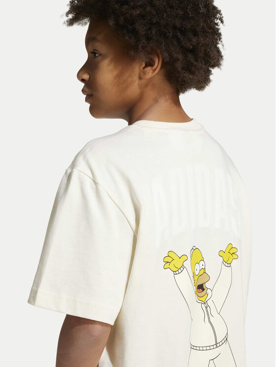 adidas adidas T-särk The Simpsons Graphics JL9180 Beež Loose Fit
