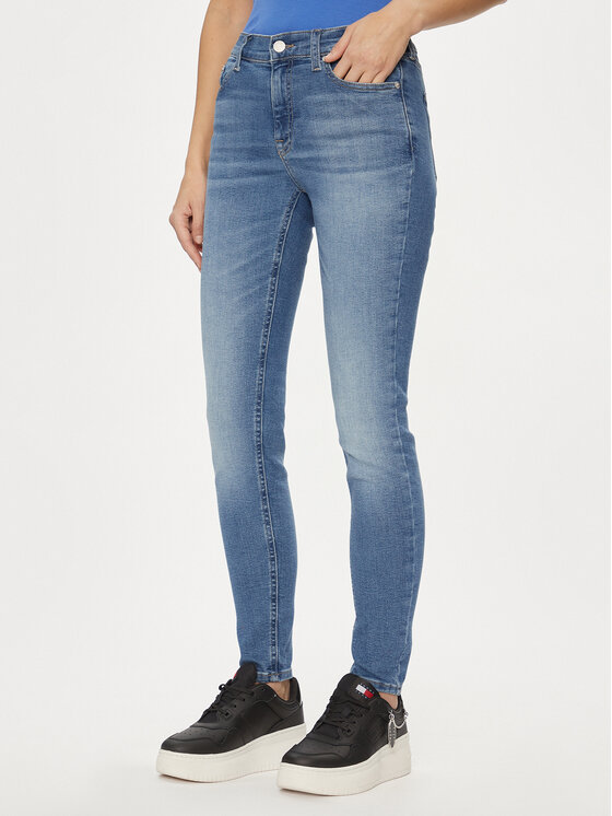 Tommy Jeans Džinsi Nora DW0DW17568 Zils Skinny Fit