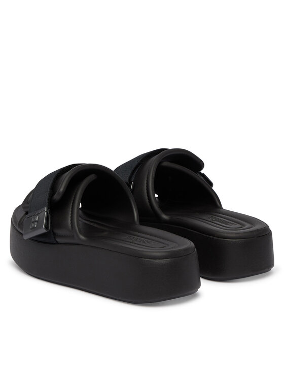 Melissa Melissa Παντόφλες Melissa Free Fuzzy Slide Platform Ad 37835 Μαύρο