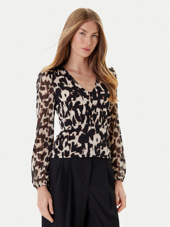 Morgan Morgan Bluse 252-TRITA Schwarz Regular Fit