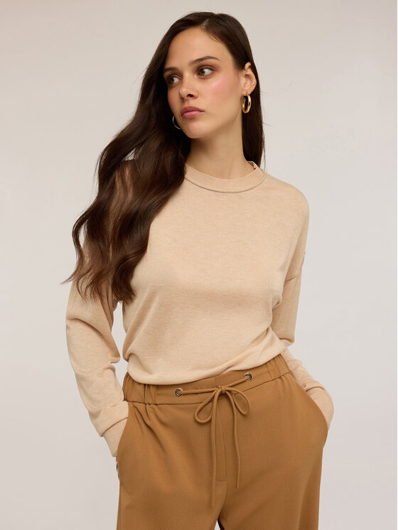 Motivi Motivi Cardigan M385W003469N002 Écru Regular Fit