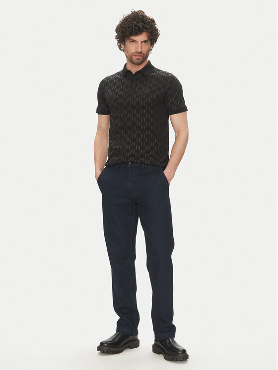 KARL LAGERFELD KARL LAGERFELD Polo 745070 552251 Czarny Regular Fit