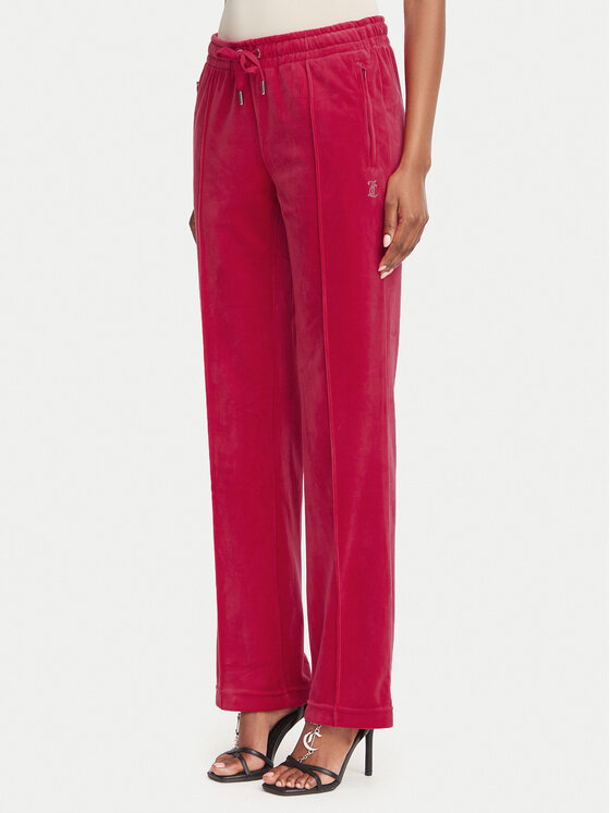 Juicy Couture Juicy Couture Spodnie dresowe Tina JCAPW045 Czerwony Regular Fit