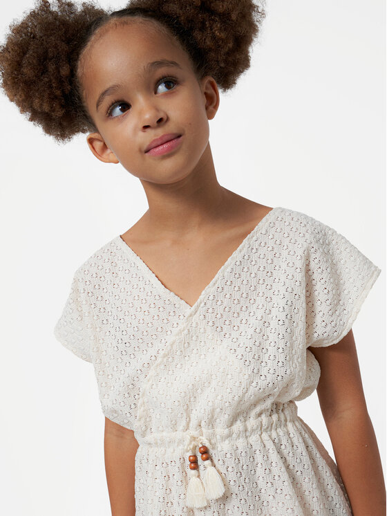 Mayoral Mayoral Sommerkleid 6958 Écru Relaxed Fit