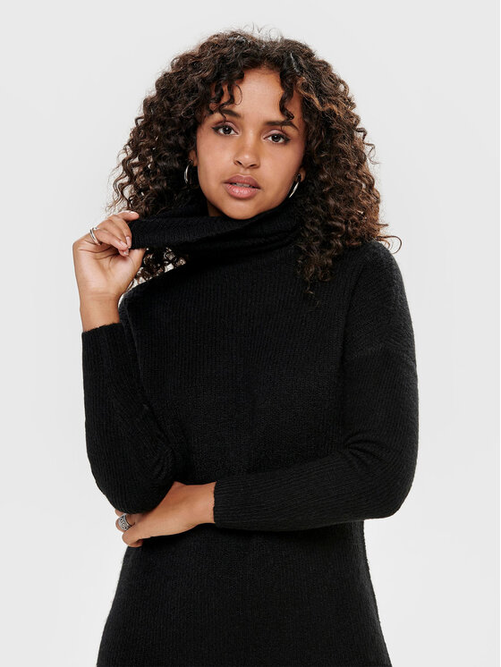 ONLY ONLY Трикотажна сукня Jana 15140166 Чорний Regular Fit