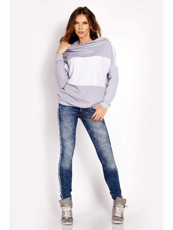 Awama Awama Felpa L022 Grigio Basic Fit