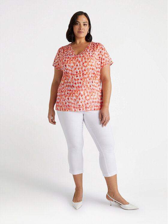 Fiorella Rubino Fiorella Rubino Pantaloni di tessuto P155L002143N001 Bianco Regular Fit