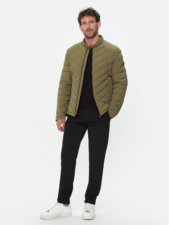 Guess Guess Dūnu jaka M4YL05 WG9O2 Zaļš Regular Fit