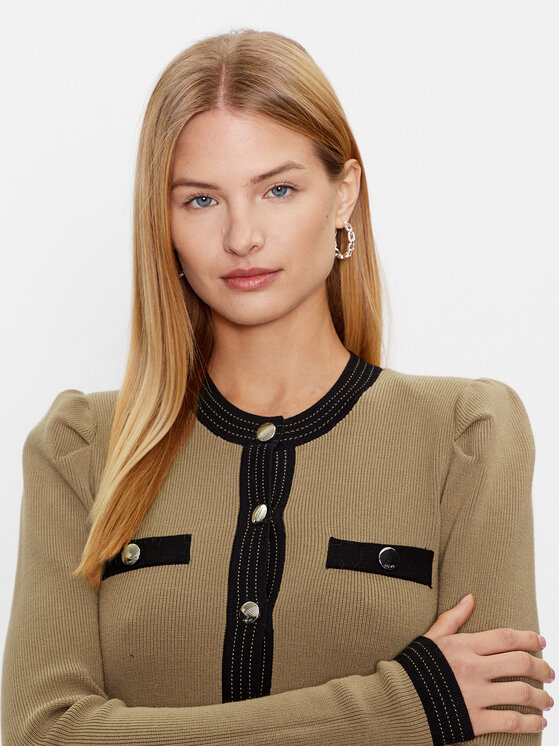 Liu Jo Liu Jo Pletena jopica CF3015 MS99E Rjava Regular Fit