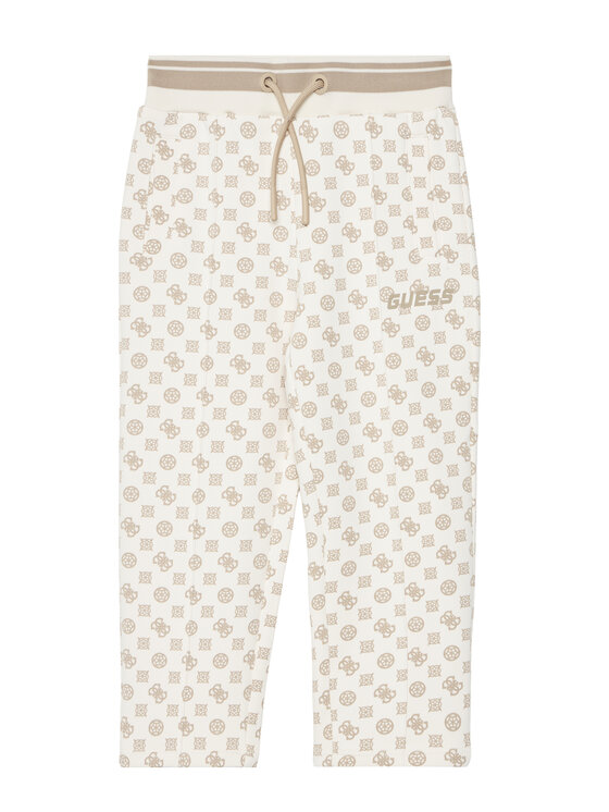 Guess Spodnie dresowe J5YQ34 KB212 Écru Regular Fit
