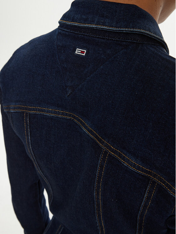 Tommy Jeans Tommy Jeans Džínové šaty DW0DW20533 Tmavomodrá Regular Fit