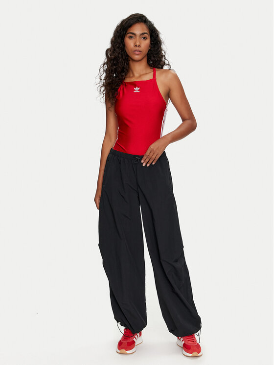adidas adidas Bodi 3-Stripes IY7295 Rdeča Slim Fit