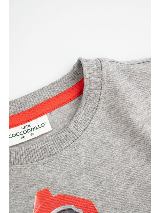 Coccodrillo Coccodrillo T-Shirt ZC4143211LBD-019 Szary Regular Fit