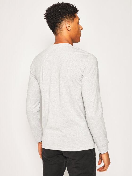 Lee Lee Longsleeve Chest Loggo Tee L64SFE03 112115913 Grigio Regular Fit