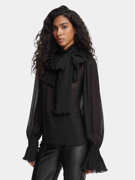 Elisabetta Franchi Elisabetta Franchi Blúzka CA-172-67E2-V440 Čierna Regular Fit