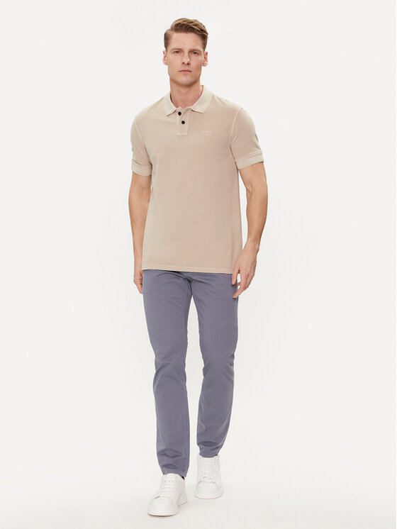 BOSS Boss Polo Prime 50507813 Beżowy Regular Fit