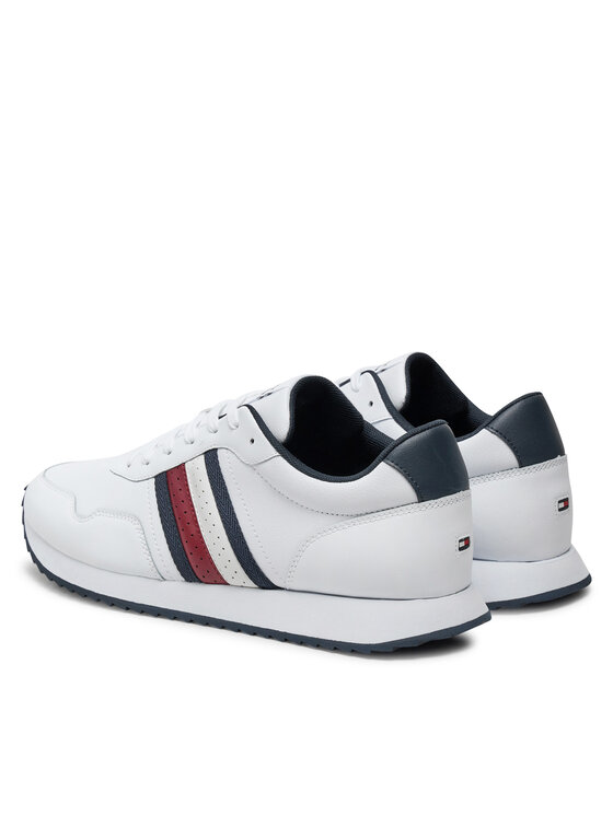 Tommy Hilfiger Tommy Hilfiger Sneakers Runner Evo Lth Mix Ess FM0FM05121 Weiß