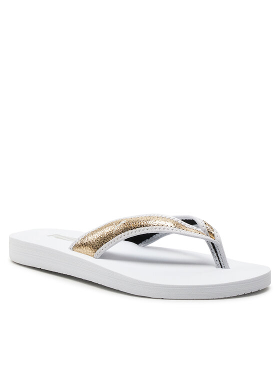 Puma Puma Σαγιονάρες Sandy Flip Metallic Shine 700511-01 Λευκό
