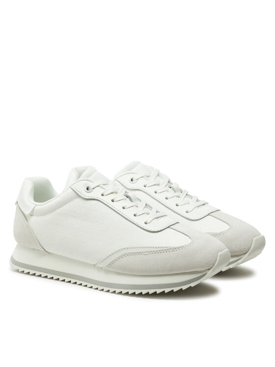 Calvin Klein Calvin Klein Снікерcи Runner Lace Up - Mono Mix HW0HW02294 Білий