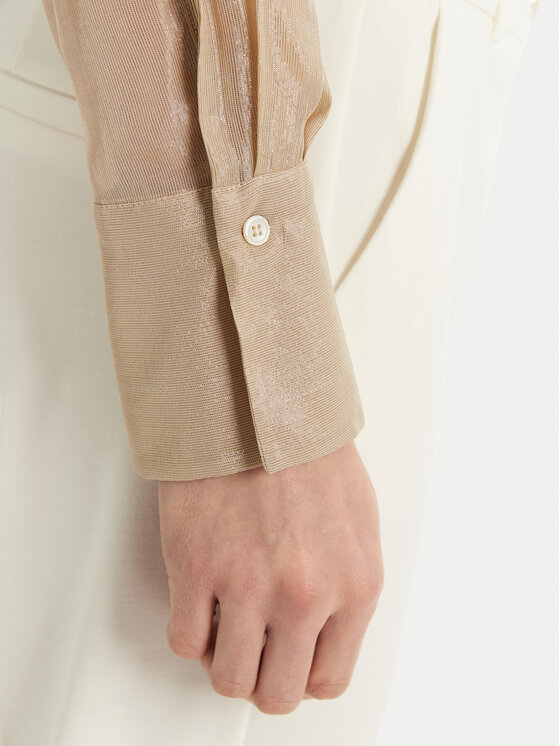 Marella Marella Camicia Sedile 2513111011 Oro Regular Fit