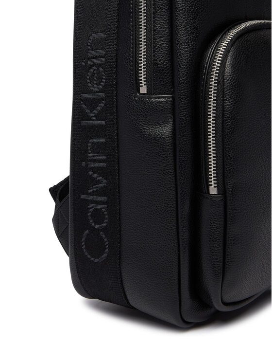 Calvin Klein Calvin Klein Hátizsák Webbing Strap Round Backpack LV04D3282G Fekete