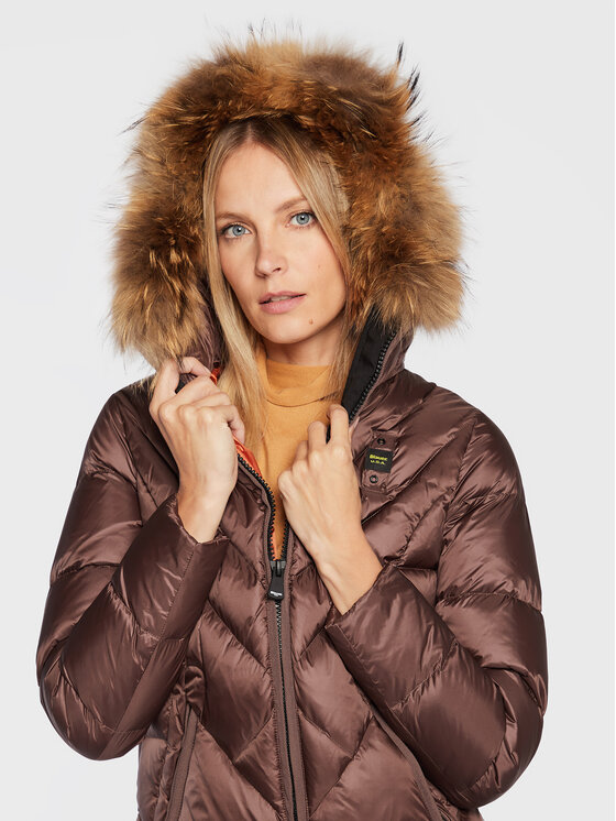 Blauer Blauer Pernata jakna Courtney BLDC03214 006047 Smeđa Regular Fit
