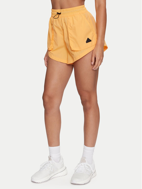 Női Sport rövidnadrág adidas, Méret: L, Sárga, City Escape Summer IS0662