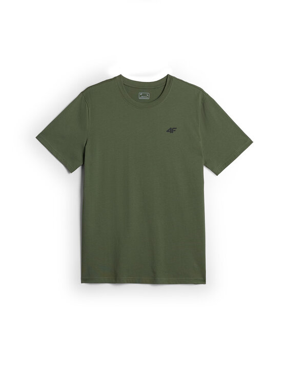4F 4F T-Shirt BASIC+ Khaki Regular Fit