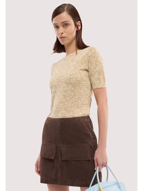 Trussardi Trussardi T-shirt M7856001205N0JC Crema Regular Fit