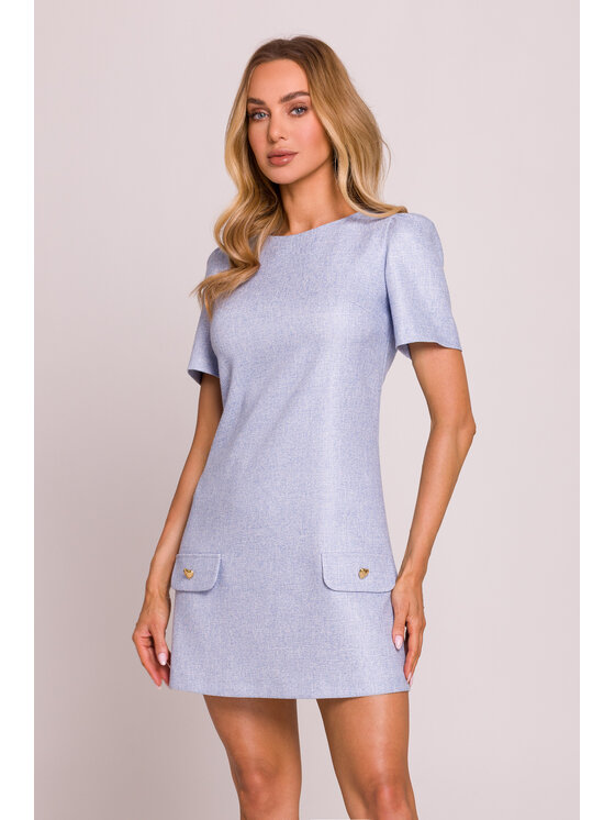 Made of Emotion Made of Emotion Vestito estivo M855 Celeste Premium Fit