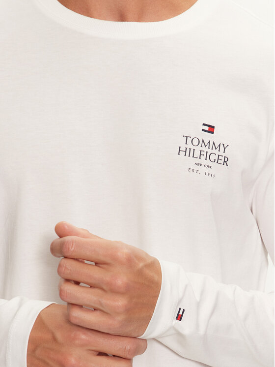 Tommy Hilfiger Tommy Hilfiger Longsleeve MW0MW36501 Λευκό Regular Fit