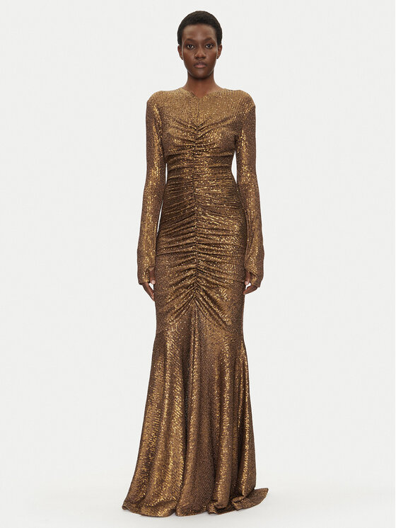 NORMA KAMALI NORMA KAMALI Estélyi ruha ST4243SQE38151 Arany Slim Fit