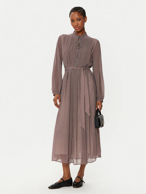 Tommy Hilfiger Tommy Hilfiger Rochie tip cămașă WW0WW44007 Vișiniu Regular Fit