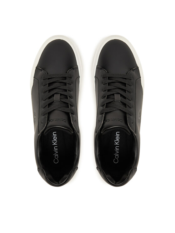 Calvin Klein Calvin Klein Сникърси Chunky Cupsole Laceup Lth Wn YW0YW01947 Черен