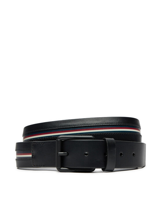 Tommy Hilfiger Tommy Hilfiger Ζώνη Ανδρική Casual AM0AM12813 Μαύρο