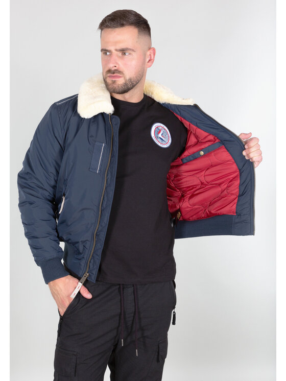 Alpha Industries Alpha Industries Kurtka bomber AI.143104-07 Granatowy Vintage Fit