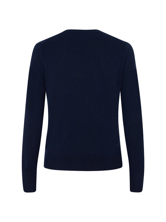 Style Republic Style Republic Sweter Kaszmir Granatowy Comfortable Fit