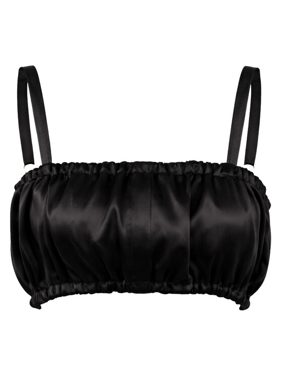 Cat&Cat Cat&Cat Podprsenka Bralette jedwabny Černá