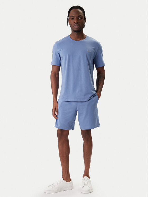 BOSS BOSS Tricou Mix&Match 50515312 Albastru celest Regular Fit