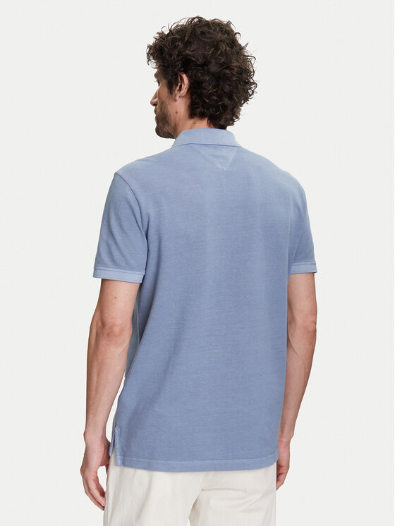 Tommy Hilfiger Tommy Hilfiger Polo MW0MW34757 Niebieski Regular Fit