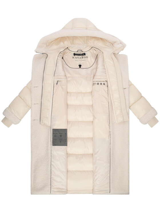 Navahoo Navahoo Kurtka zimowa Kuscheltraum Kremowy Regular Fit