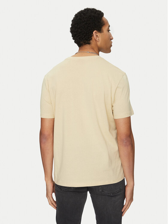 HUGO HUGO Тишърт Dulivio 50467556 Бежов Regular Fit
