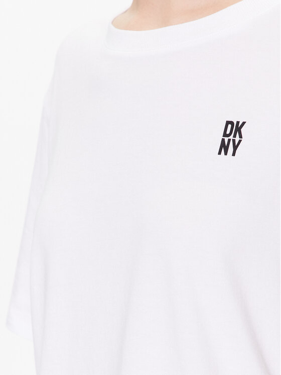 DKNY DKNY Cămașă pijama YI2422635 Alb Loose Fit