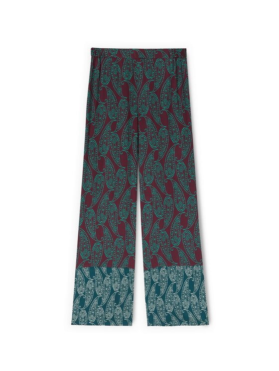 Motivi Motivi Pantaloni di tessuto P001W000843N001 Verde Over Fit