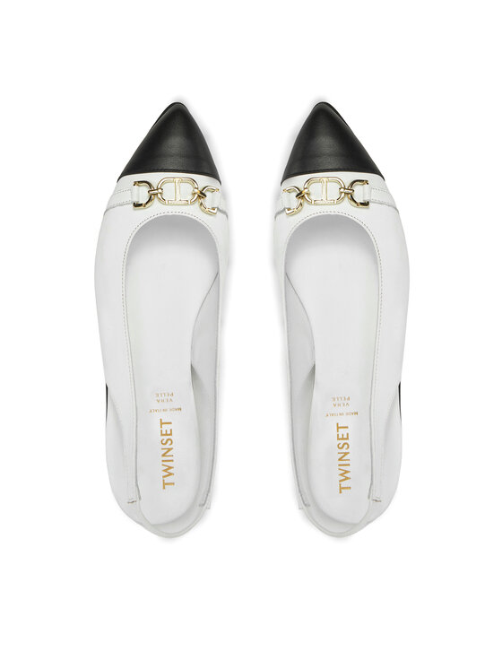 TWINSET TWINSET Ballerinas 251GCJ026 Weiß