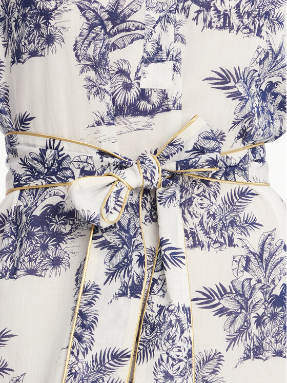Iconique Iconique Φόρεμα καλοκαιρινό IC25-078 Λευκό Relaxed Fit