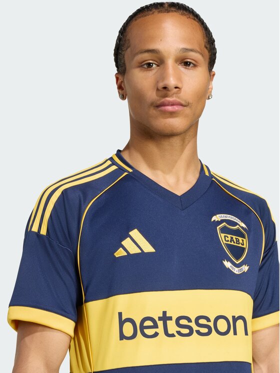 adidas adidas Koszulka techniczna Boca Juniors Błękitny Slim Fit