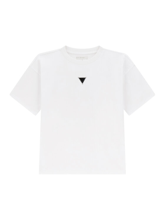 Guess Tricou L5BI16 KCNQ4 Alb Regular Fit