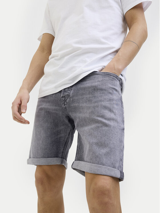 Jack & Jones Jack & Jones Pantaloni scurți de blugi Rick 12269612 Gri Regular Fit