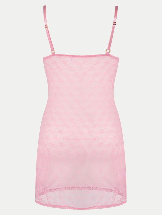 Guess Guess Camicia da notte O5RX02 KCLB0 Rosa Slim Fit